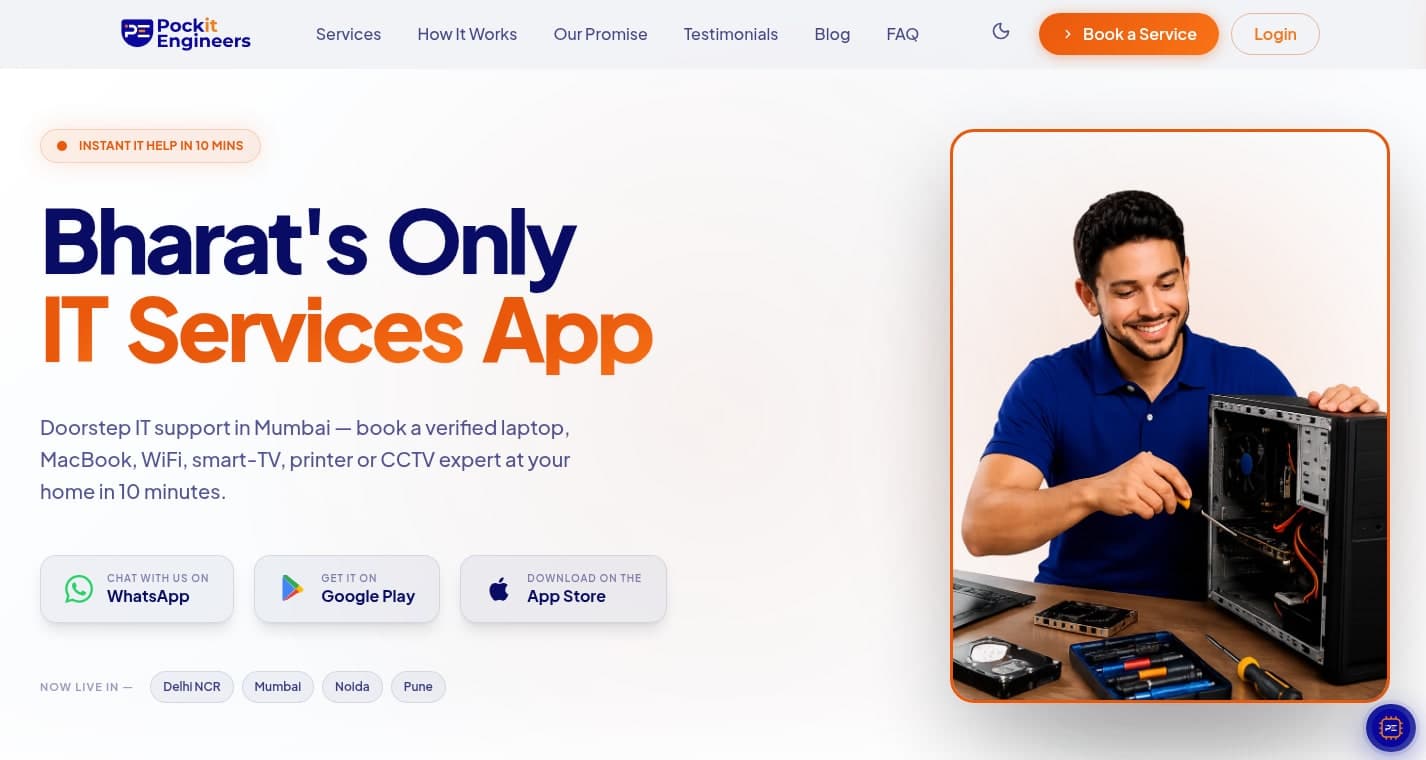 Pockit website by Fluxenta